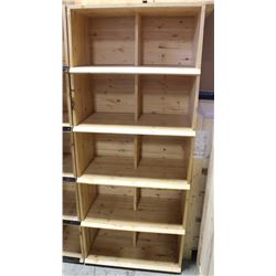 COMMERCIAL GRADE WOOD STORE DISPLAY SHELVING