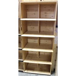 COMMERCIAL GRADE WOOD STORE DISPLAY SHELVING
