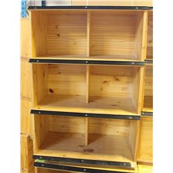 COMMERCIAL GRADE WOOD STORE DISPLAY SHELVING