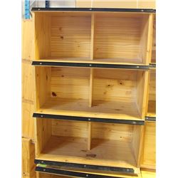 COMMERCIAL GRADE WOOD STORE DISPLAY SHELVING