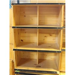 COMMERCIAL GRADE WOOD STORE DISPLAY SHELVING