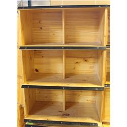 COMMERCIAL GRADE WOOD STORE DISPLAY SHELVING
