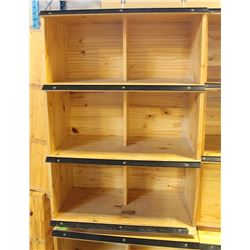 COMMERCIAL GRADE WOOD STORE DISPLAY SHELVING UNIT