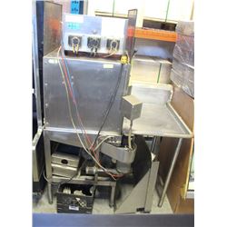 S/S UPRIGHT COMMERCIAL PASSTHROUGH DISH WASHER W/
