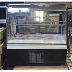 COMMERCIAL CURVED GLASS DISPLAY COOLER W/ SLIDING
