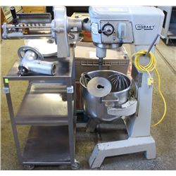 HOBART 30 QT MIXER WITH ATTACHMENTS INCL MEAT