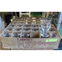 LOT OF 36 EMBASSY 11 OZ GLASSES,