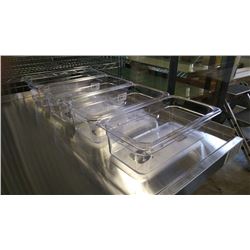 1/3 SIZE, 4" POLYCARB INSERTS - LOT OF 4