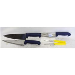 FLAT W/ HIGH-CARBON COMMERCIAL KITCHEN KNIVES