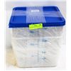 Image 1 : 12QT INGREDIENT BINS & LIDS - LOT OF 2