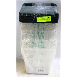 4QT INGREDIENT BINS & LIDS - LOT OF 4