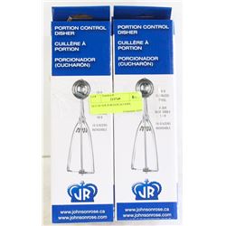 SET OF SIX PORTION SCOOPS