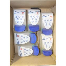 GROUP OF 6 DEB WALL-MOUNT SOAP DISPENSERS