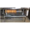 Image 1 : 48" X 30" X 29" S/S EQUIPMENT STAND W/ BACKSPLASH