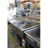 Image 1 : 2-WELL(WIDE) COMMERCIAL S/S SINK W/ PRE-RINSE &