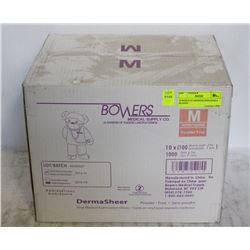 10 BOXES OF MEDIUM DISPOSABLE GLOVES