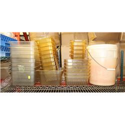 SHELF CONTENTS: PLASTIC ASSORTED INSERTS 16 QT