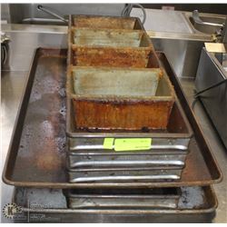 LOT OF VARIOUS COMMERCIAL BAKING PANS