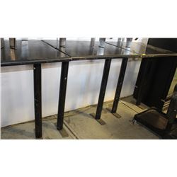 LOT OF 3 BLACK TABLES-NO CHAIRS