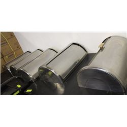 GROUP OF 5 ROLLING S/S CHAFING DISH LIDS