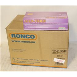 CASE OF XL RONCO  GOLDTOUCH VINYL DISPOSABLE GLOVE