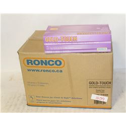 CASE OF XL RONCO  GOLDTOUCH VINYL DISPOSABLE GLOVE