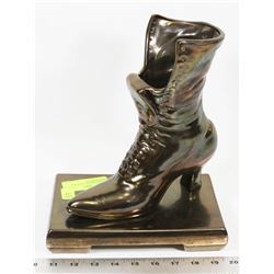 VINTAGE CERAMIC HIGH HEEL BOOT STATUETTE
