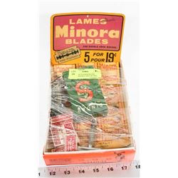 WALLET AUTO STRAP BLADE, MINORA DOUBLE EDGE BLADES