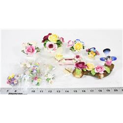 BOX OF ASSORTED VINTAGE FLORALS AND FLORAL