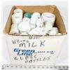 Image 1 : BOX OF ESTATE MILK GLASS AND ASSORTED CONTAINERS