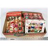 Image 1 : LARGE BOX OF ASSORTED VINTAGE CHRISTMAS ORNAMENTS