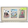 Image 1 : VINTAGE NEEDLEPOINT CARDS IN FRAME