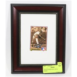 WOOD FRAMED HALL OF FAMER FERGIE