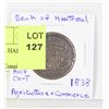 Image 1 : 1838 BANK OF MONTREAL HALF CENT.