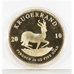 REPLICA 2010 TEN OUNCE KRUGERRAND.