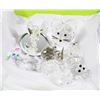 Image 1 : LOT OF 7 CRYSTAL FIGURES, SOME MARKED