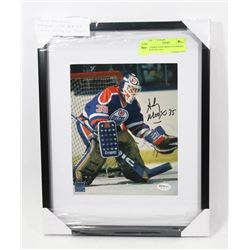 FRAMED ANDY MOOG AUTOGRAPH WITH JSA COA