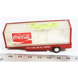 VINTAGE COCA COLA TIN TRUCK TRAILER