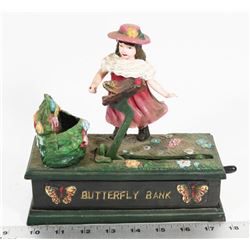 VINTAGE CAST IRON PIGGY BANK