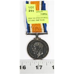 1914 TO 1918 GEORGIUS V BRITT REX ET INO: IMP WAR