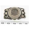 Image 1 : VINTAGE BELT BUCKLE WITH 1914 SILVER DOLLAR