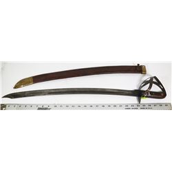 1820'S DUTCH EAST INDIES MILITARY CUTLASS WITH