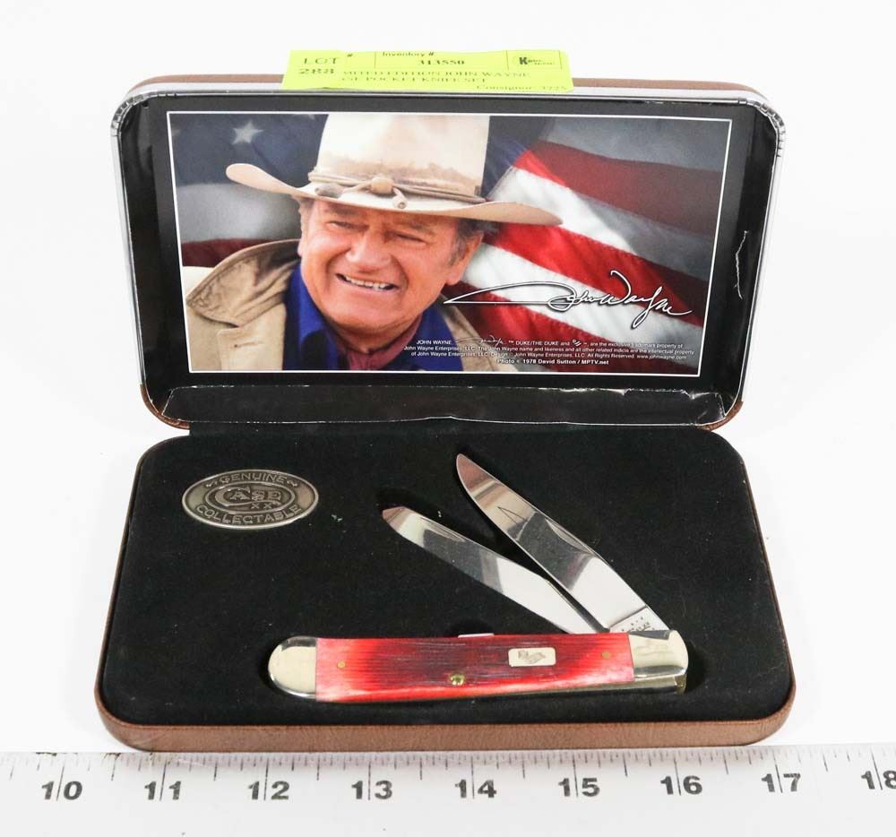 LIMITED EDITION JOHN WAYNE CASE POCKET KNIFE SET