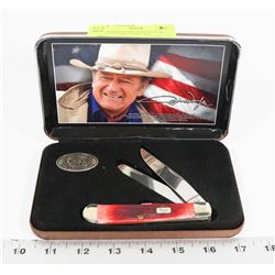 LIMITED EDITION JOHN WAYNE CASE POCKET KNIFE SET