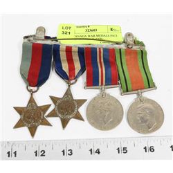WWII CANADA WAR MEDALS INCL THE 1939-1945 STAR AND
