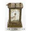 Image 1 : ANTIQUE CARRIAGE CLOCK, WORKING BEVELLED GLASS