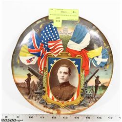 WWI SOLDIER MEMORIAL BUTTON STYLE DISPLAY