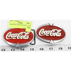 2 COCA COLA BELT BUCKLES