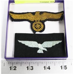LOT OF 2 GERMAN CLOTH PATCHES.