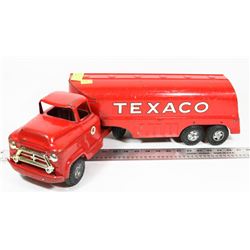 1959 BUDDY L PRESSED STEEL TEXACO TANKER TRUCK.
